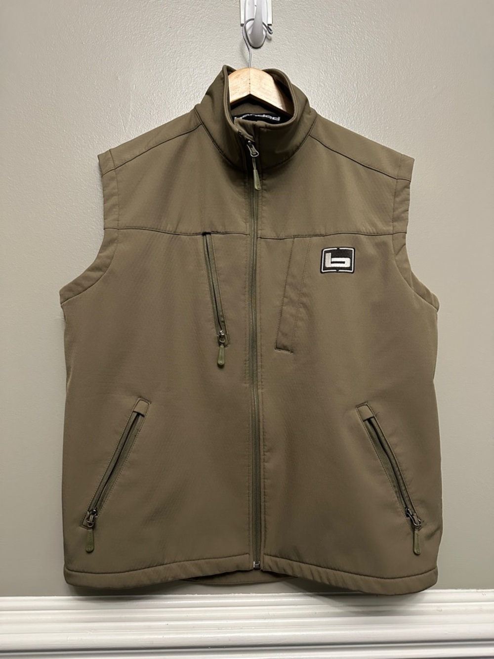 Mens Banded utility vest jacket Sz L